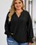 Picture of CURVY GIRL SPLIT NECK AND FLOUNCE SLEEVE BLOUSE